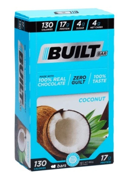 Built Protein Bar - 100% Real Chocolate - Zero Guilt (Box 12)