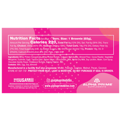 Prime Bites - Protein Brownie - Box 12