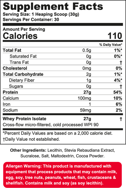 Wanted1 ISO1 - Ultra Pure Whey Isolate Protein - 5lbs