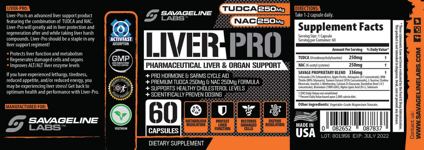 Savage Line Liver Pro 60 caps