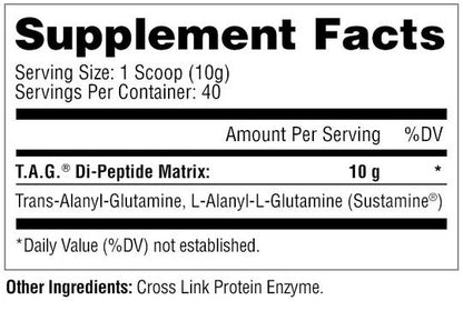 Metabolic Nutrition - T.A.G. Trans Alanyl Glutamine - 400g