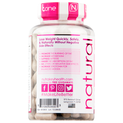 Nutrakey Tone Complex - Fat Loss & Metabolism - 120 caps